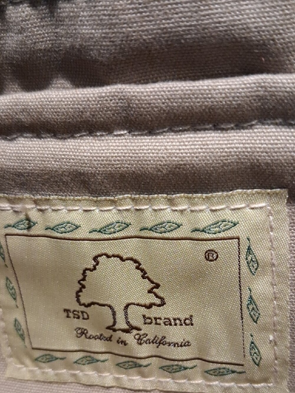 Redwood Tote in Brown and Tan - Picture 5 of 5